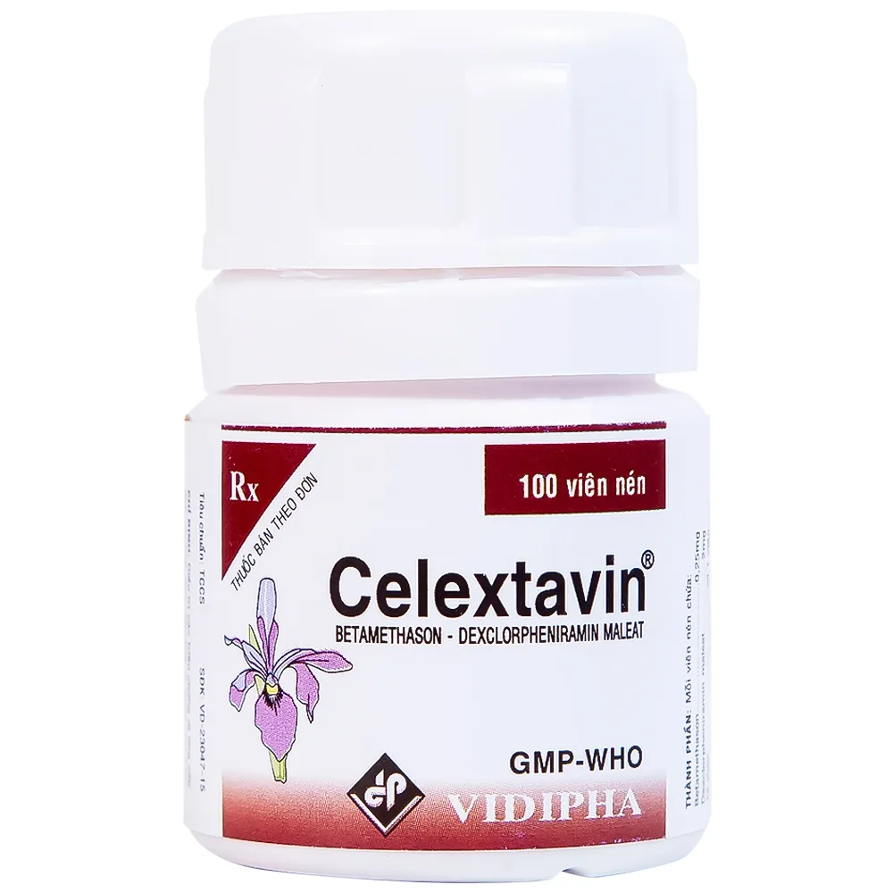 Hình ảnh Thuốc Celextavin Vidipha điều trị dị ứng cấp tính và mãn tính (100 viên) 