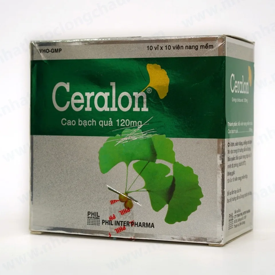 Hình ảnh Thuốc Ceralon 120mg Phil điều trị rối loạn tuần hoàn ngoại biên (10 vỉ x 10 viên)