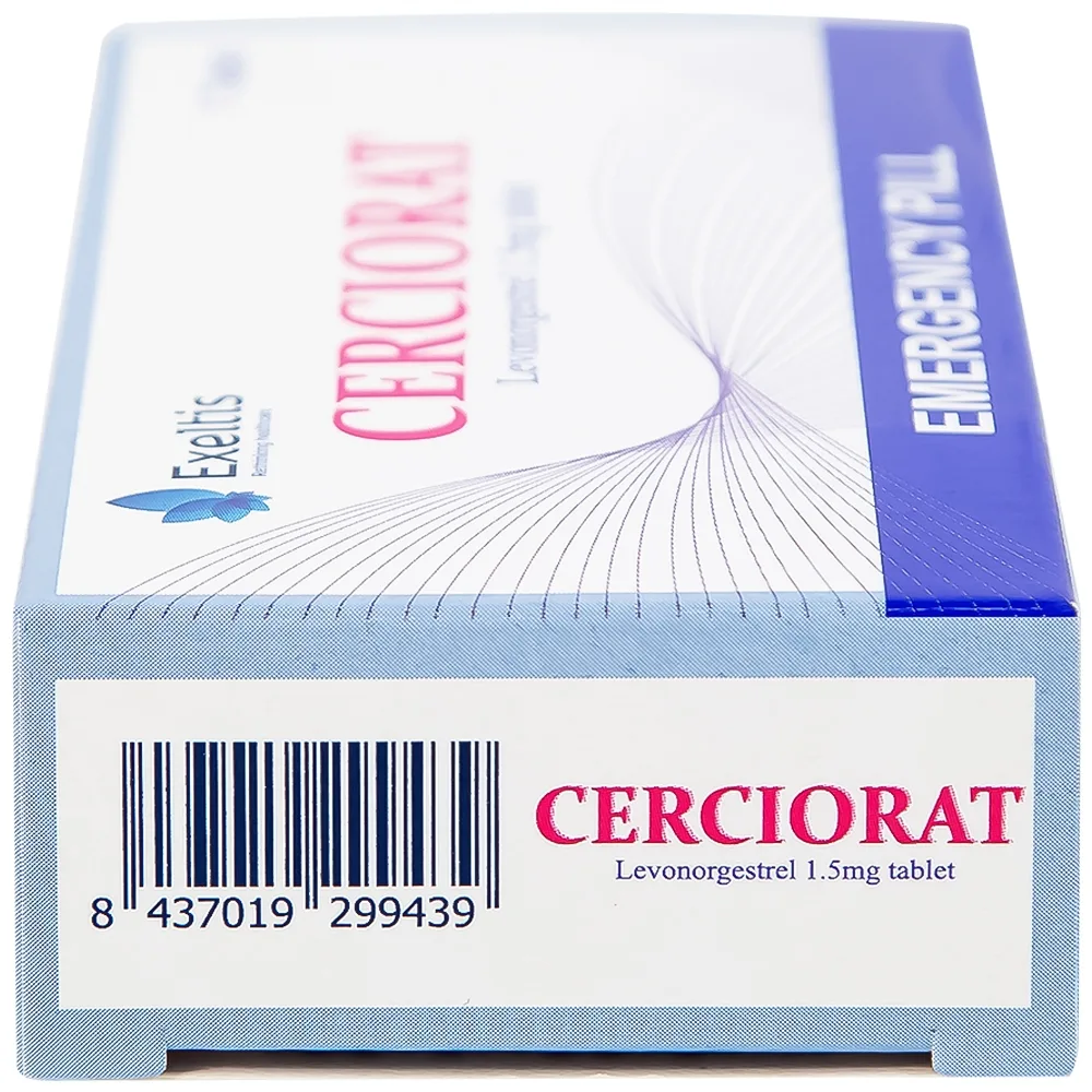 Hình ảnh Thuốc tránh thai khẩn cấp Cerciorat 1.5mg Exeltis (1 viên)