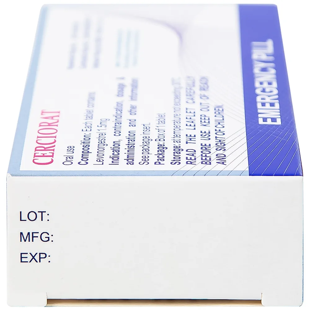 Hình ảnh Thuốc tránh thai khẩn cấp Cerciorat 1.5mg Exeltis (1 viên)