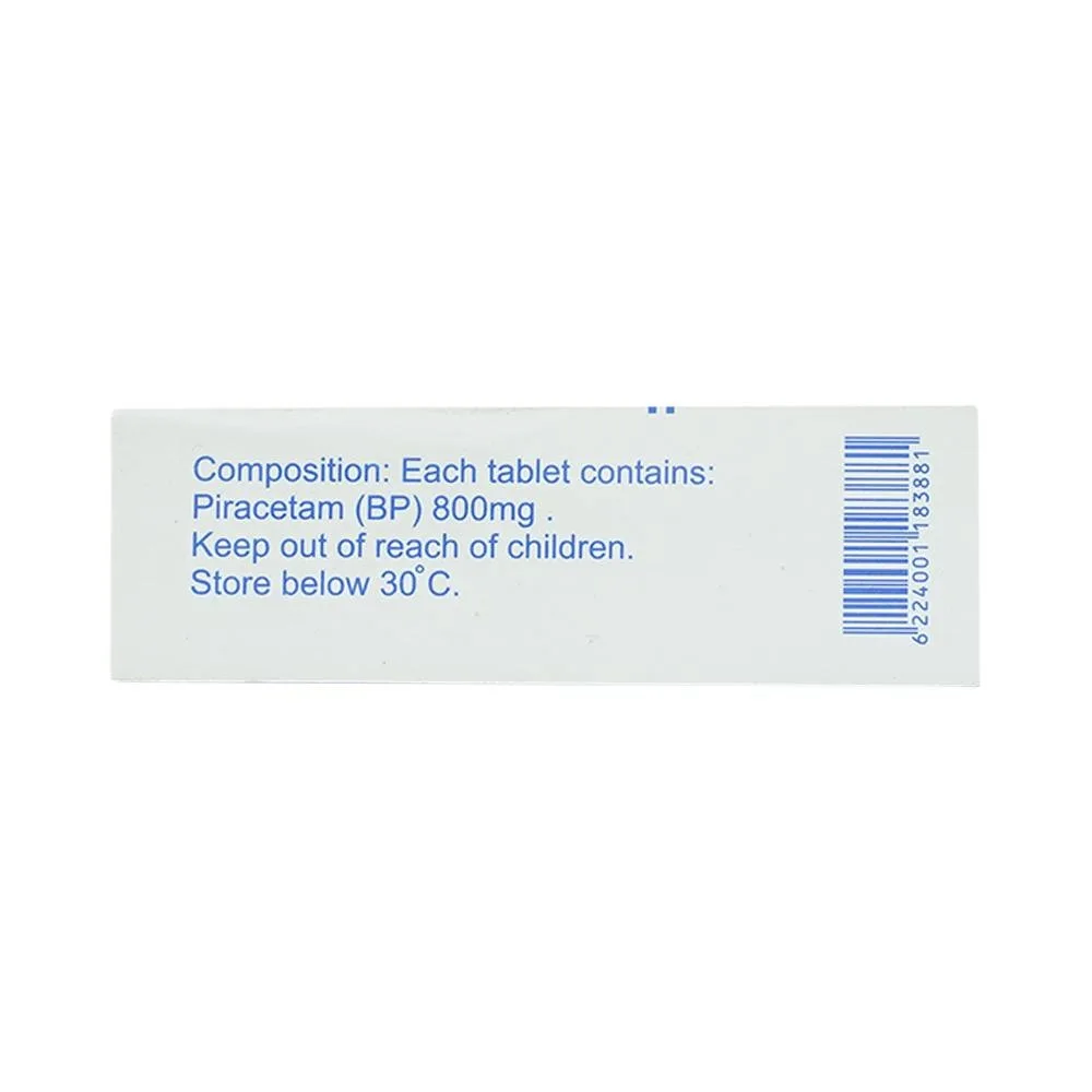 Hình ảnh Thuốc Cerefort 800mg Unipharma điều trị chứng chóng mặt, suy giảm trí nhớ (3 vỉ x 10 viên)