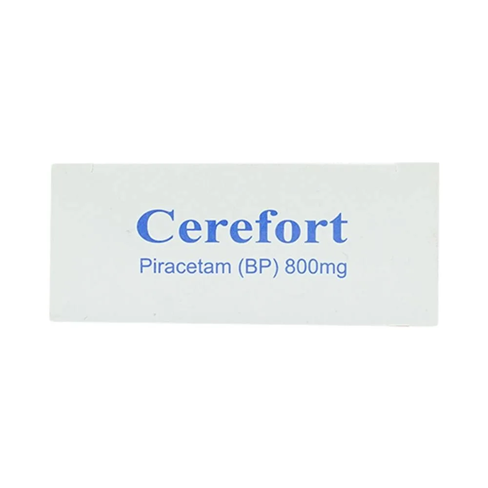 Hình ảnh Thuốc Cerefort 800mg Unipharma điều trị chứng chóng mặt, suy giảm trí nhớ (3 vỉ x 10 viên)