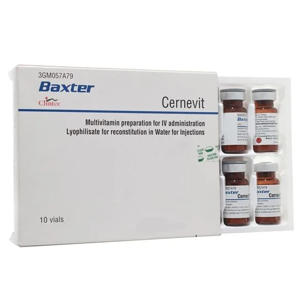 Hình ảnh Bột pha tiêm Cernevit Baxter bổ sung vitamin và khoáng chất (10 lọ)