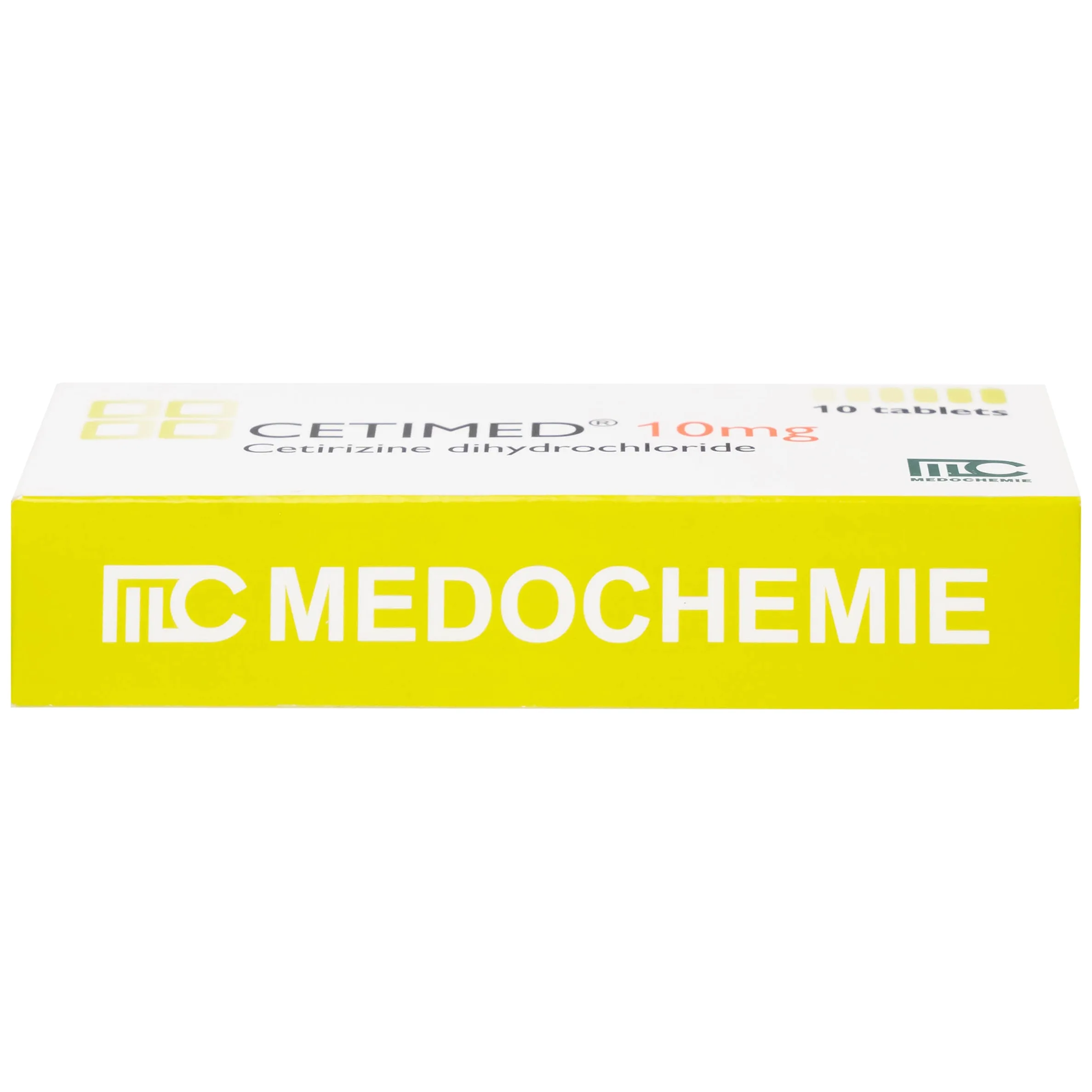 Hình ảnh Thuốc Cetimed 10mg Medochemie điều trị triệu chứng viêm mũi dị ứng (1 vỉ x 10 viên)
