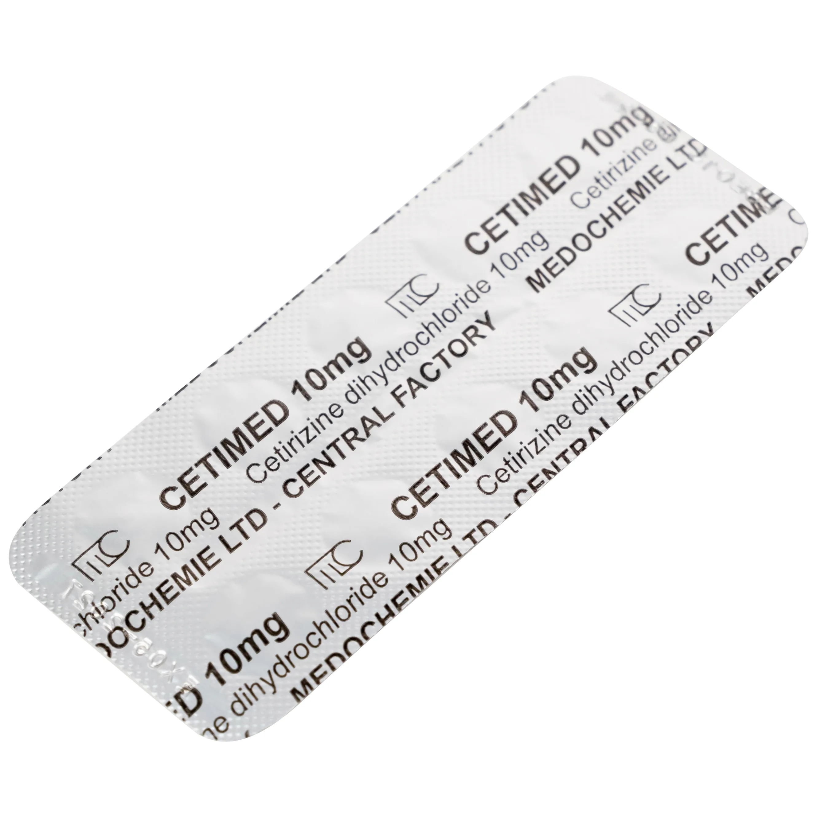Hình ảnh Thuốc Cetimed 10mg Medochemie điều trị triệu chứng viêm mũi dị ứng (1 vỉ x 10 viên)