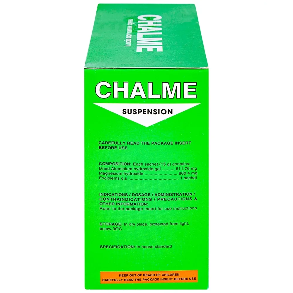 Hình ảnh Hỗn dịch uống Chalme Davipharm điều trị viêm loét dạ dày (20 gói x 15g)