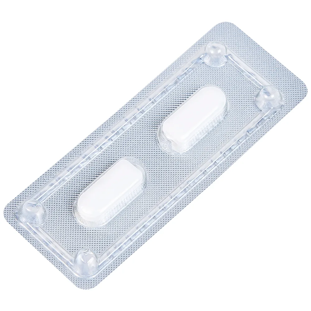 Hình ảnh Viên đặt âm đạo Chimitol Vaginal Tab Aprogen điều trị viêm âm đạo do nấm (1 vỉ x 2 viên)