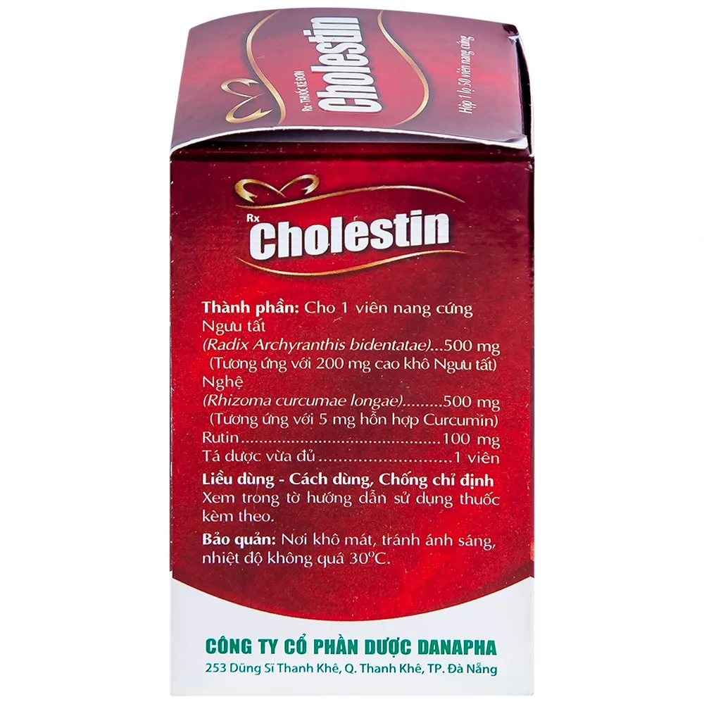 Hình ảnh Thuốc Cholestin Danapha phòng ngừa xơ vữa động mạch, cao huyết áp (50 viên)