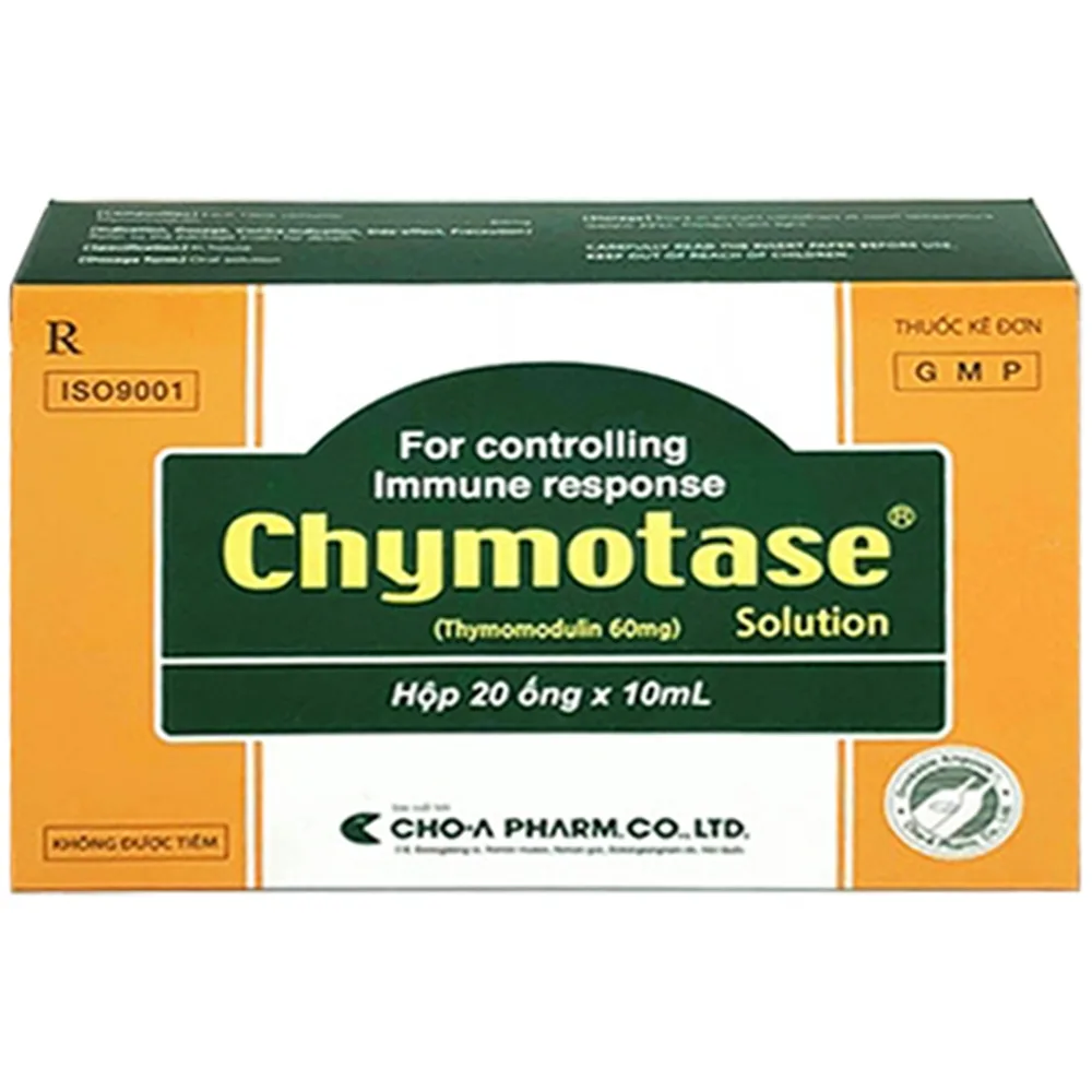 Hình ảnh Thuốc Chymotase 60mg CHO-A hỗ trợ tăng cường miễn dịch (20 ống x 10 ml)