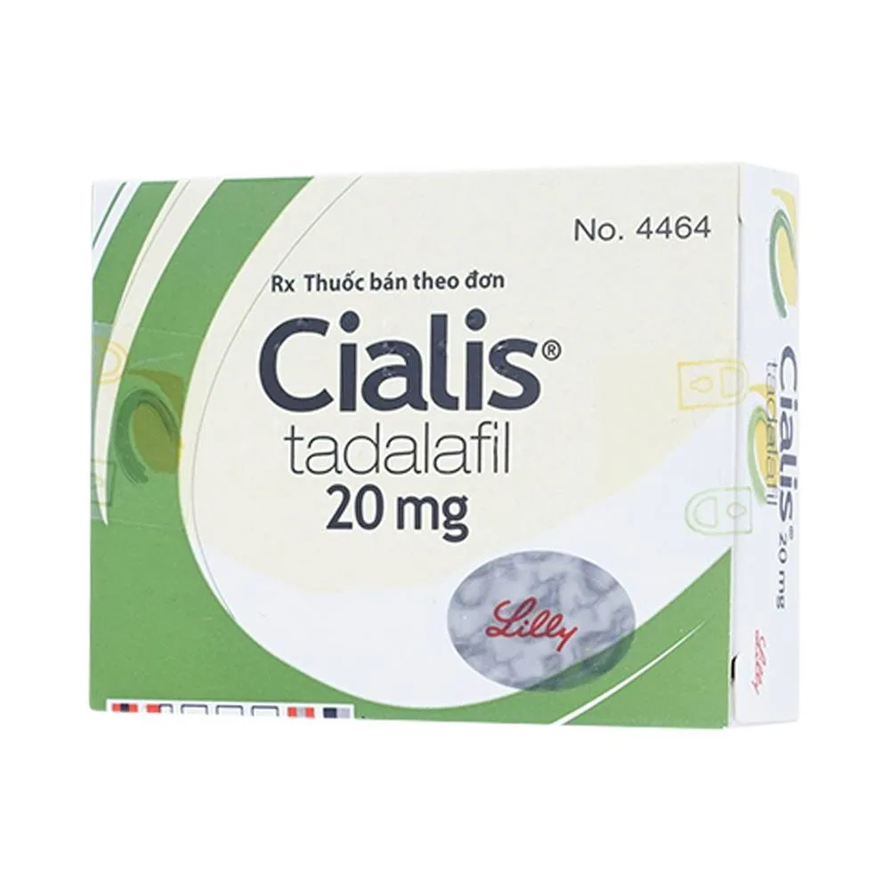 Hình ảnh Thuốc Cialis Lilly điều trị rối loạn cương dương (1 vỉ x 2 viên)