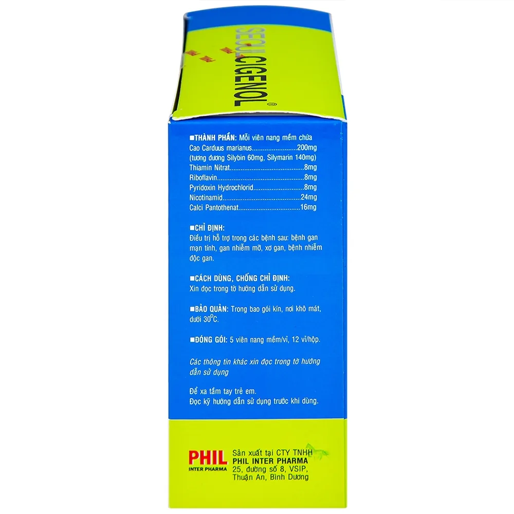 Hình ảnh Thuốc SeoulCigenol Phil điều trị hỗ trợ bệnh gan mạn tính, gan nhiễm mỡ (12 vỉ x 5 viên)