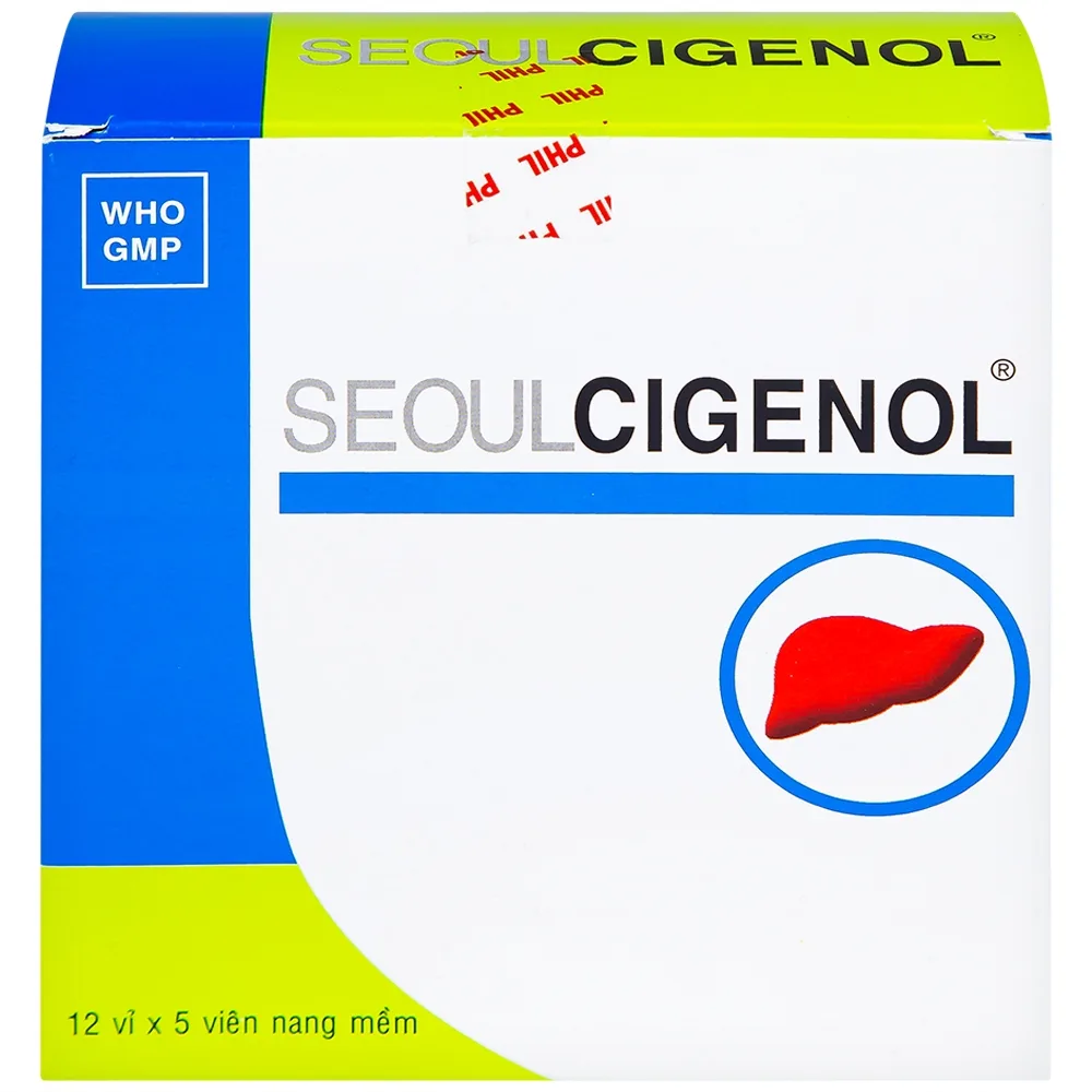 Hình ảnh Thuốc SeoulCigenol Phil điều trị hỗ trợ bệnh gan mạn tính, gan nhiễm mỡ (12 vỉ x 5 viên)