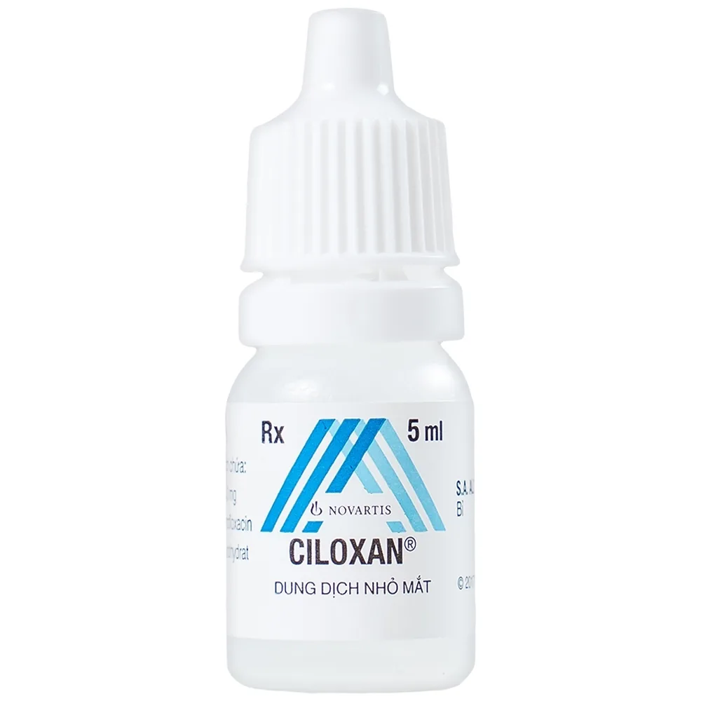Hình ảnh Thuốc nhỏ mắt Ciloxan Alcon điều trị loét giác mạc, viêm kết mạc (5ml)