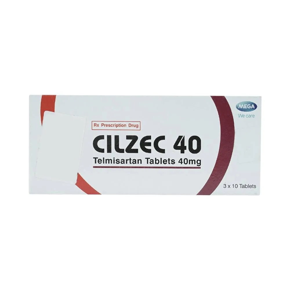 Hình ảnh Thuốc Cilzec 40 MSN điều trị cao huyết áp (3 vỉ x 10 viên)