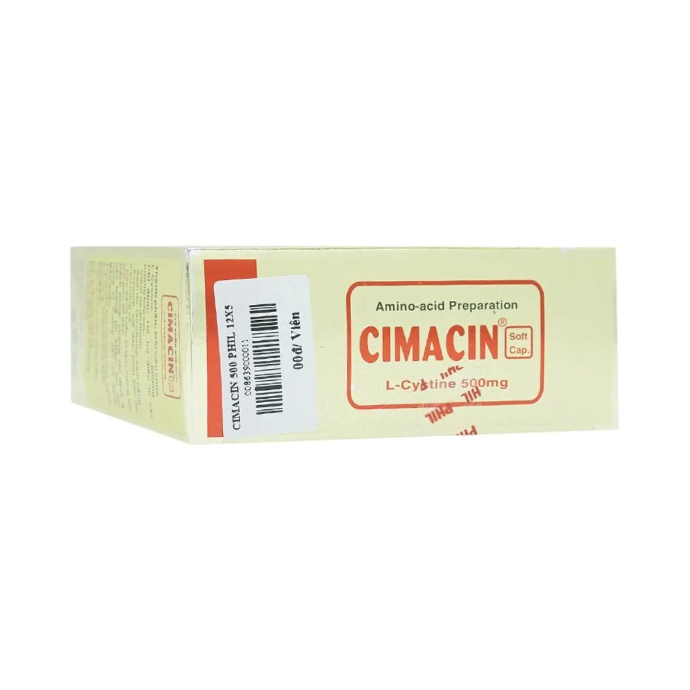 Hình ảnh Thuốc Cimacin Phil hỗ trợ điều trị viêm da, sạm da (12 vỉ x 5 viên)