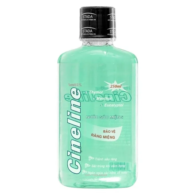 Hình ảnh Nước súc miệng Cineline Stella phòng ngừa sâu răng, sát trùng khi viêm họng (250ml)