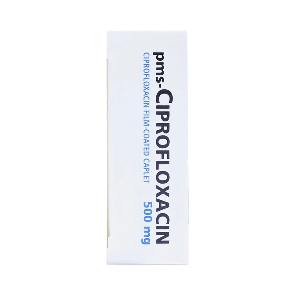 Hình ảnh Thuốc PMS-Ciprofloxacin 500mg điều trị nhiễm khuẩn nặng (2 vỉ x 10 viên)