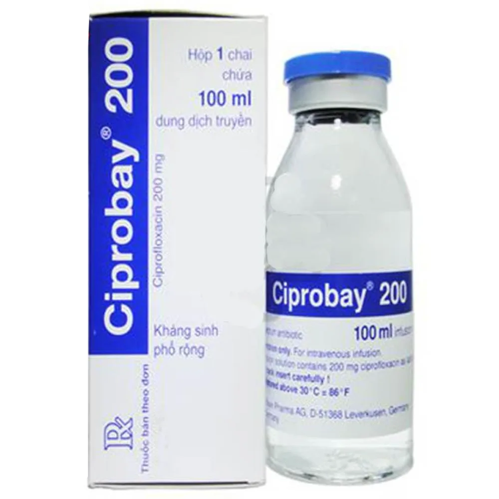 Hình ảnh Thuốc Ciprobay 200mg Bayer điều trị nhiễm trùng (100ml)