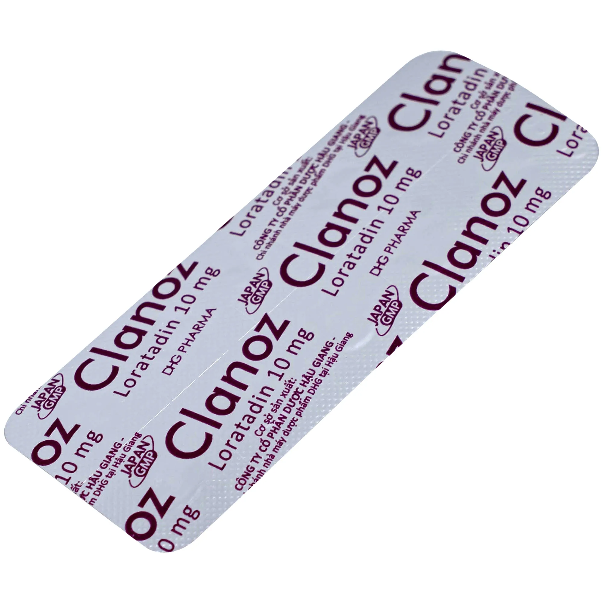 Hình ảnh Thuốc Clanoz 10MG Dhg Pharma điều trị viêm mũi dị ứng, mè đay (10 vỉ x 10 viên)