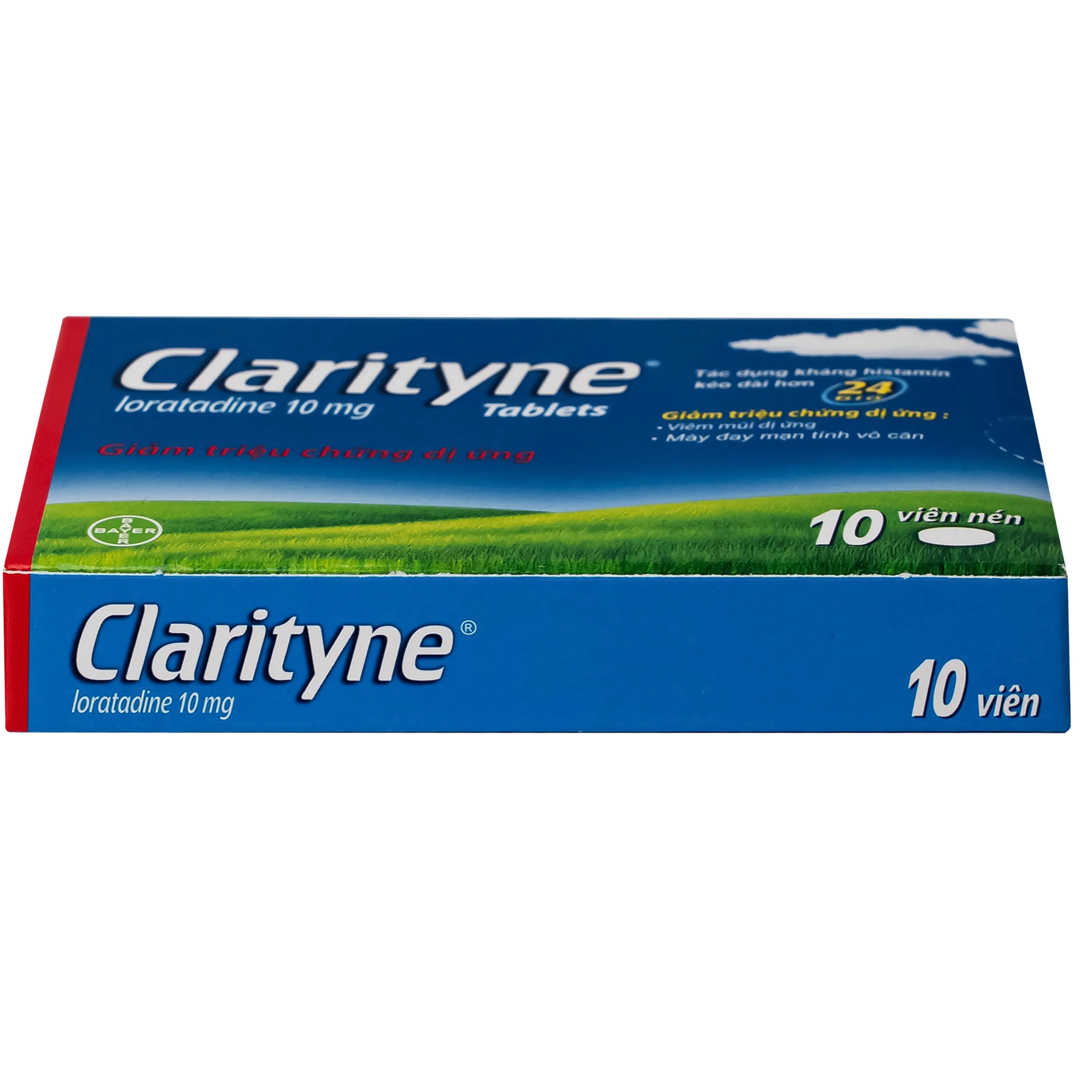 Hình ảnh Thuốc Clarityne 10mg Bayer giảm các triệu chứng do viêm mũi dị ứng và mày đay mạn tính vô căn (1 vỉ x 10 viên)