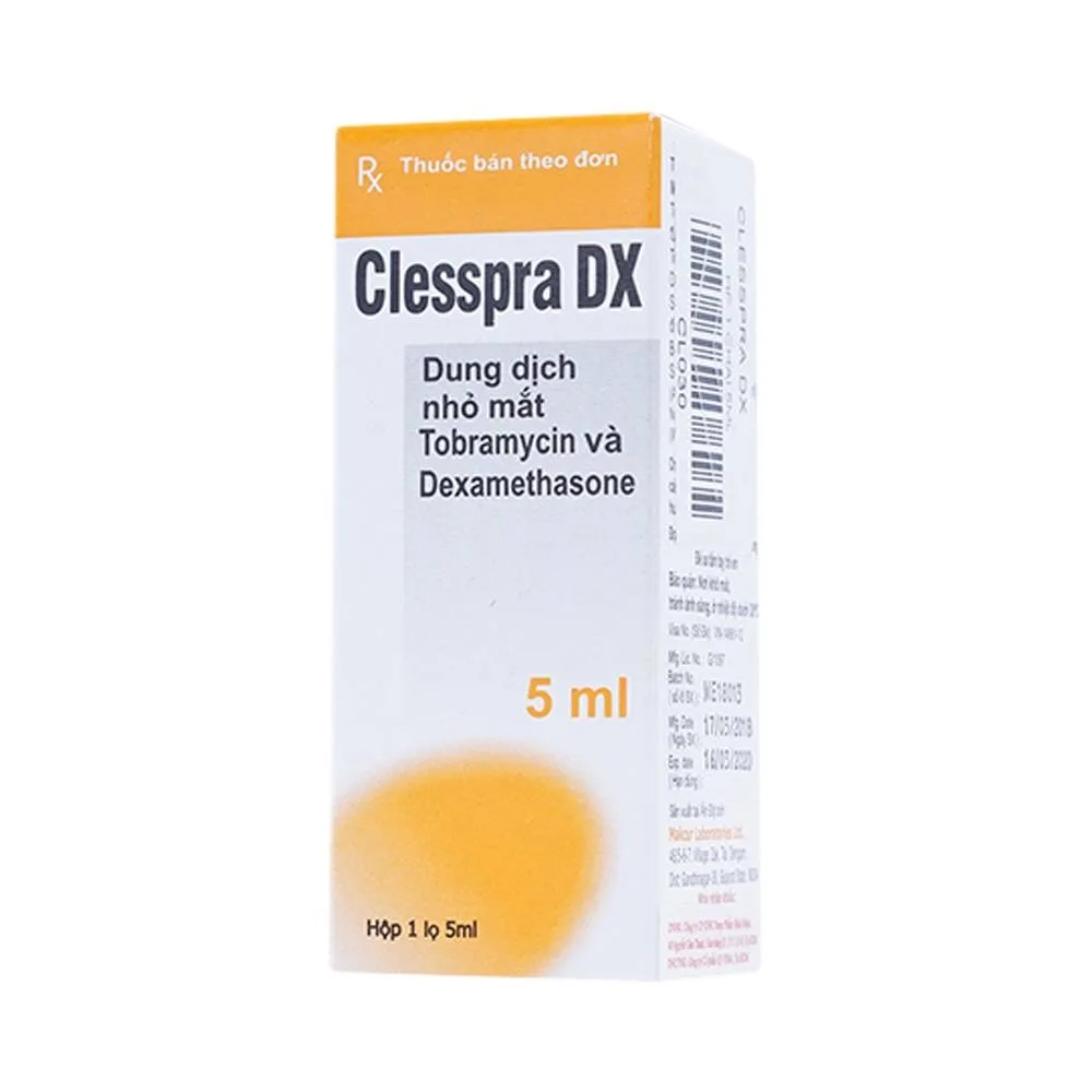 Hình ảnh Thuốc nhỏ mắt Clesspra DX điều trị nhiễm khuẩn mắt (5ml)