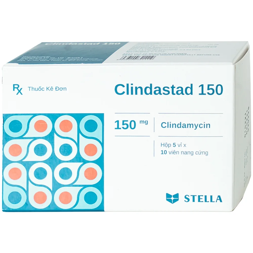 Hình ảnh Thuốc Clindastad 150 Stella điều trị nhiễm khuẩn (5 vỉ x 10 viên)