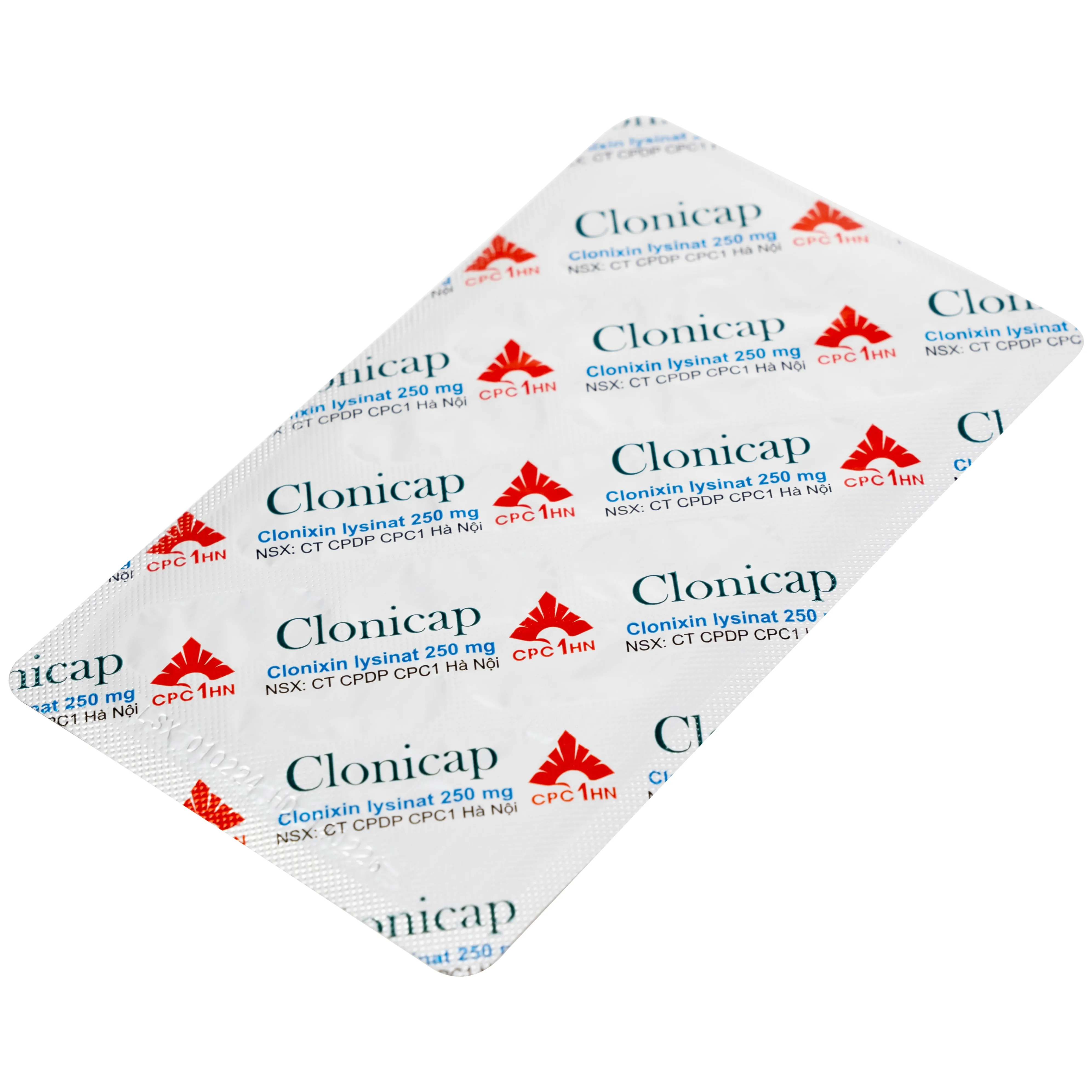 Hình ảnh Thuốc Clonicap 250mg CPC1HN điều trị viêm khớp dạng thấp, đau cơ (2 vỉ x 15 viên)