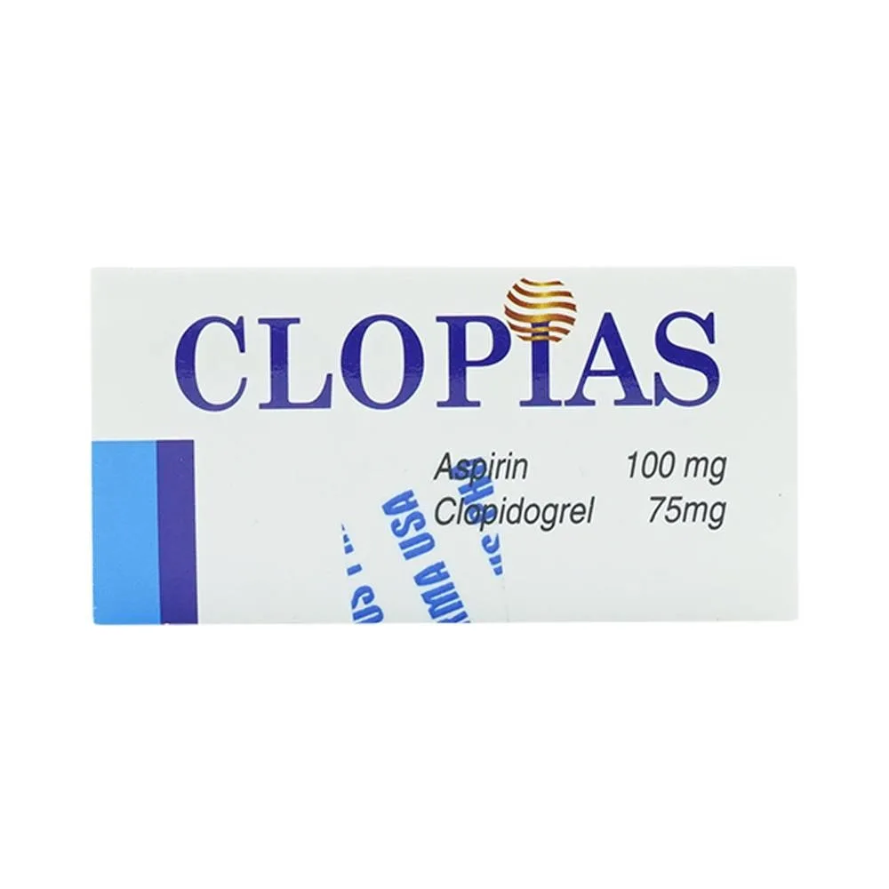 Hình ảnh Thuốc Clopias USP phòng ngừa các biến cố xơ vữa huyết khối (3 vỉ x 10 viên)