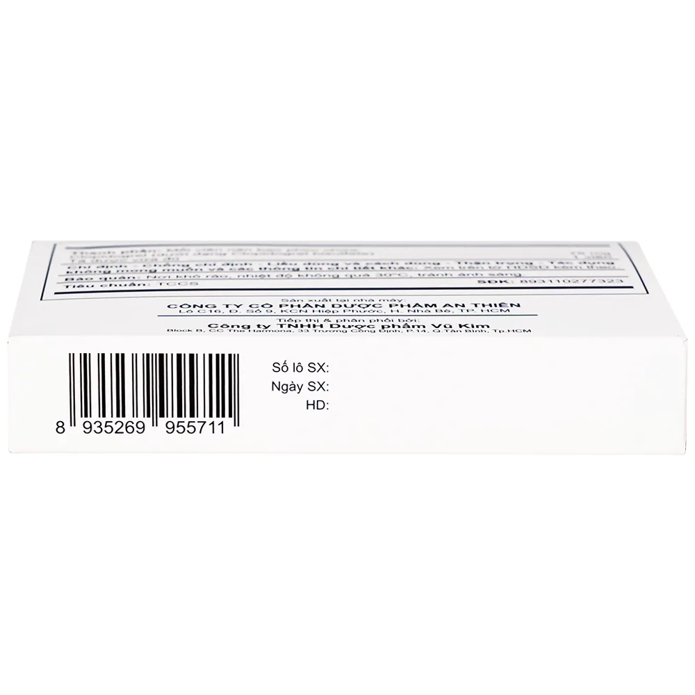 Hình ảnh CLOPIDOGREL-VK 75MG AN THIÊN 3X10