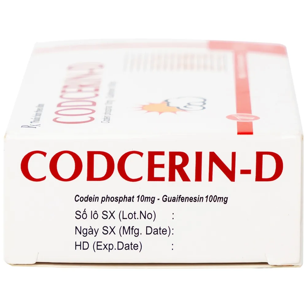 Hình ảnh Thuốc CODCERIN-D Trường Thọ điều trị triệu chứng ho khan, ho có đờm, ho do dị ứng (2 vỉ x 10 viên)
