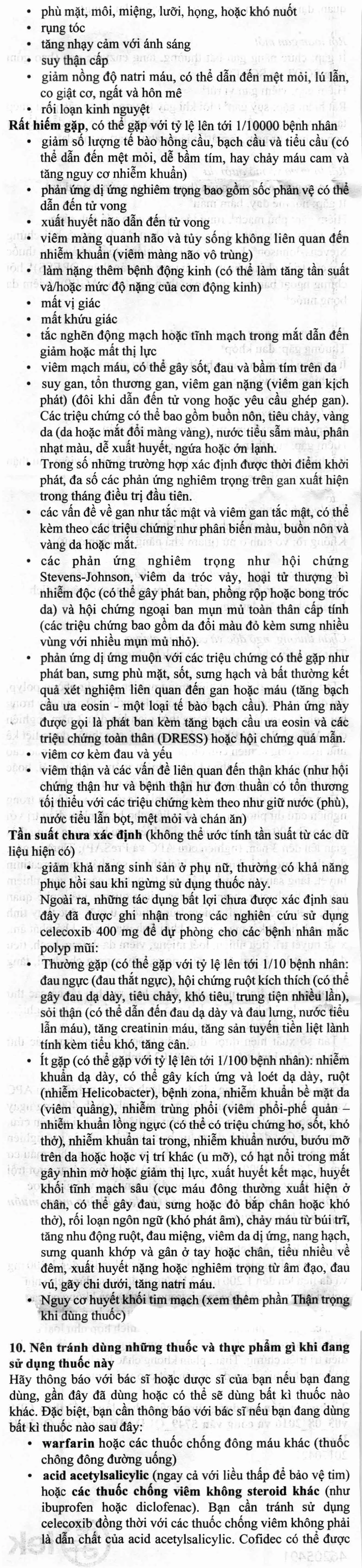 Hình ảnh Thuốc Cofidec 200mg Sandoz giảm đau và giảm sưng mô mềm trong bệnh thoái hóa khớp (2 vỉ x 10 viên)