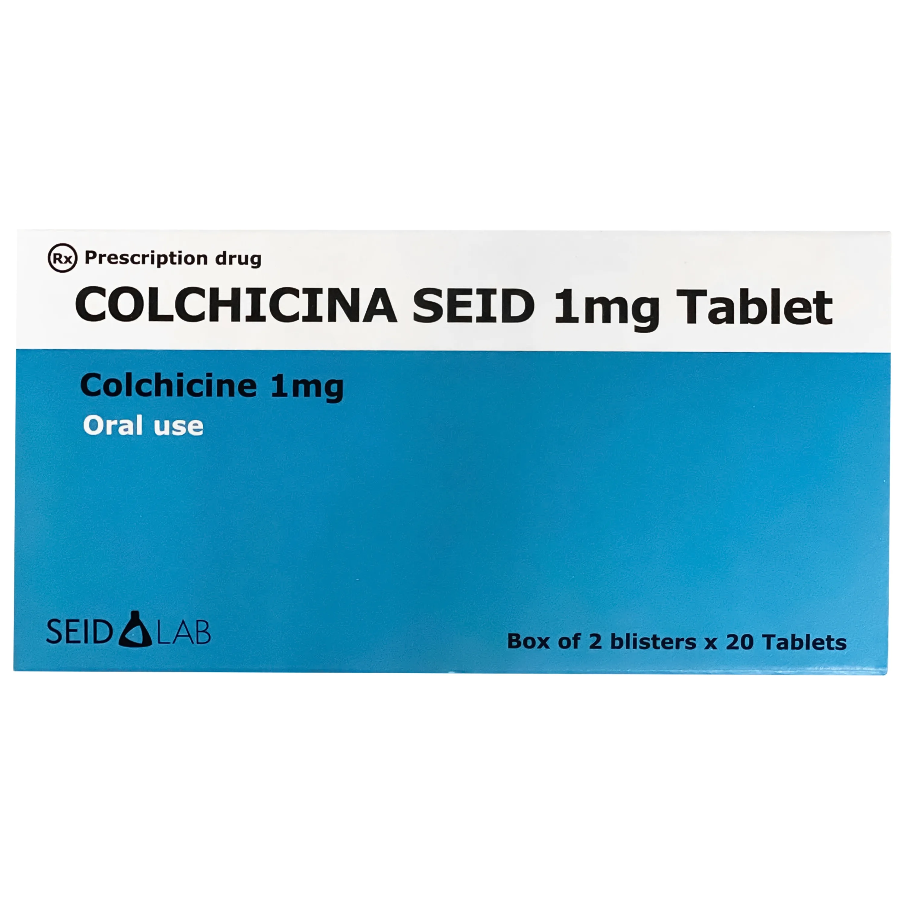 Hình ảnh Thuốc Colchicina Seid 1MG phòng tái phát viêm khớp do gút và điều trị dài ngày bệnh gút (2 vỉ x 20 viên)