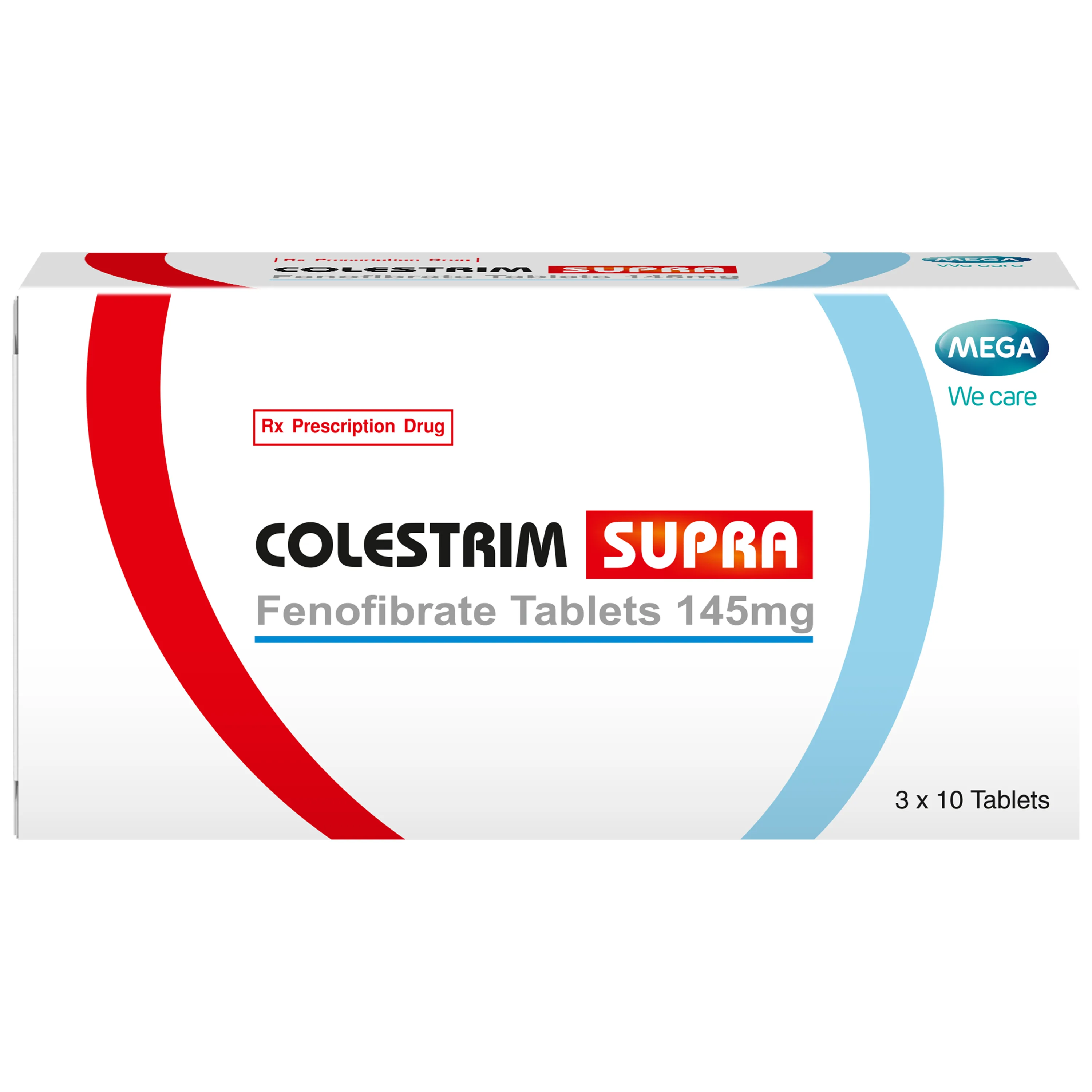 Hình ảnh Thuốc colestrim supra Mega điều trị rối loạn lipoprotein huyết (3 vỉ x 10 viên)