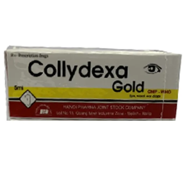 Hình ảnh Thuốc nhỏ mắt Collydexa Gold HaNoi điều trị viêm giác mạc, kết mạc, viêm tai (5ml)