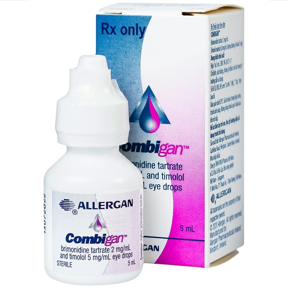 Hình ảnh Thuốc nhỏ mắt Combigan Allergan giảm áp suất nội nhãn (5ml)