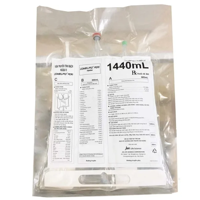 Hình ảnh Dung dịch tiêm truyền tĩnh mạch ngoại vi Combilipid Peri JW Pharmaceutical cung cấp chất dinh dưỡng (1440ml)