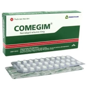 Hình ảnh Thuốc Comegim Agimexpharm điều trị tăng huyết áp, suy tim sung huyết (1 vỉ x 30 viên)