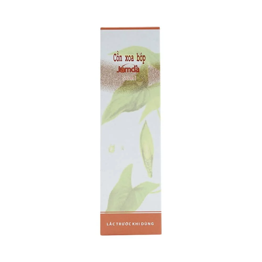 Hình ảnh Cồn xoa bóp Jamda Traphaco điều trị đau nhức các khớp xương cơ gân bắp thịt, đau lưng, mõi gối (50ml)