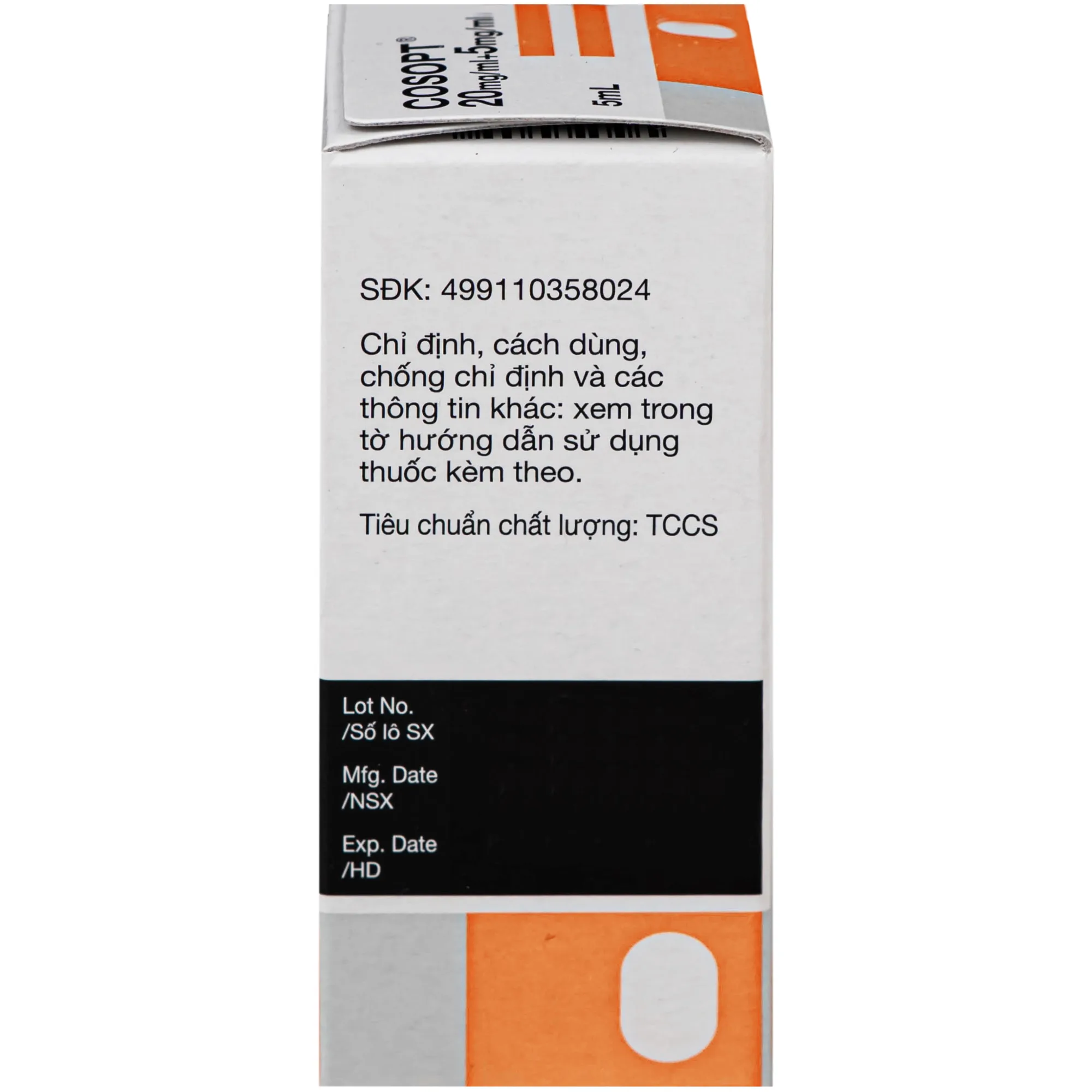Hình ảnh Thuốc nhỏ mắt Cosopt Santen điều trị tăng nhãn áp, giảm áp lực nội nhãn (5ml)