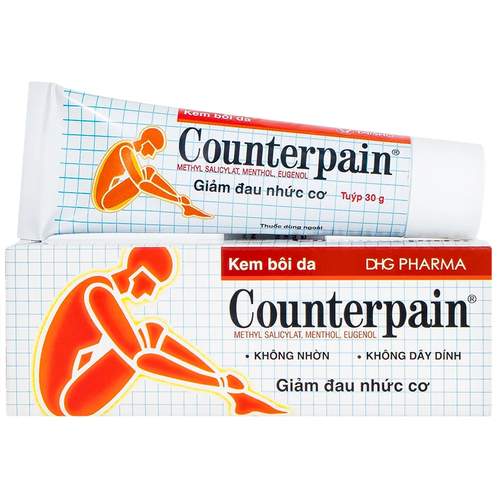 Hình ảnh Kem bôi da Counterpain DHG giảm đau cơ, đau do bệnh thấp khớp, bong gân (30g)