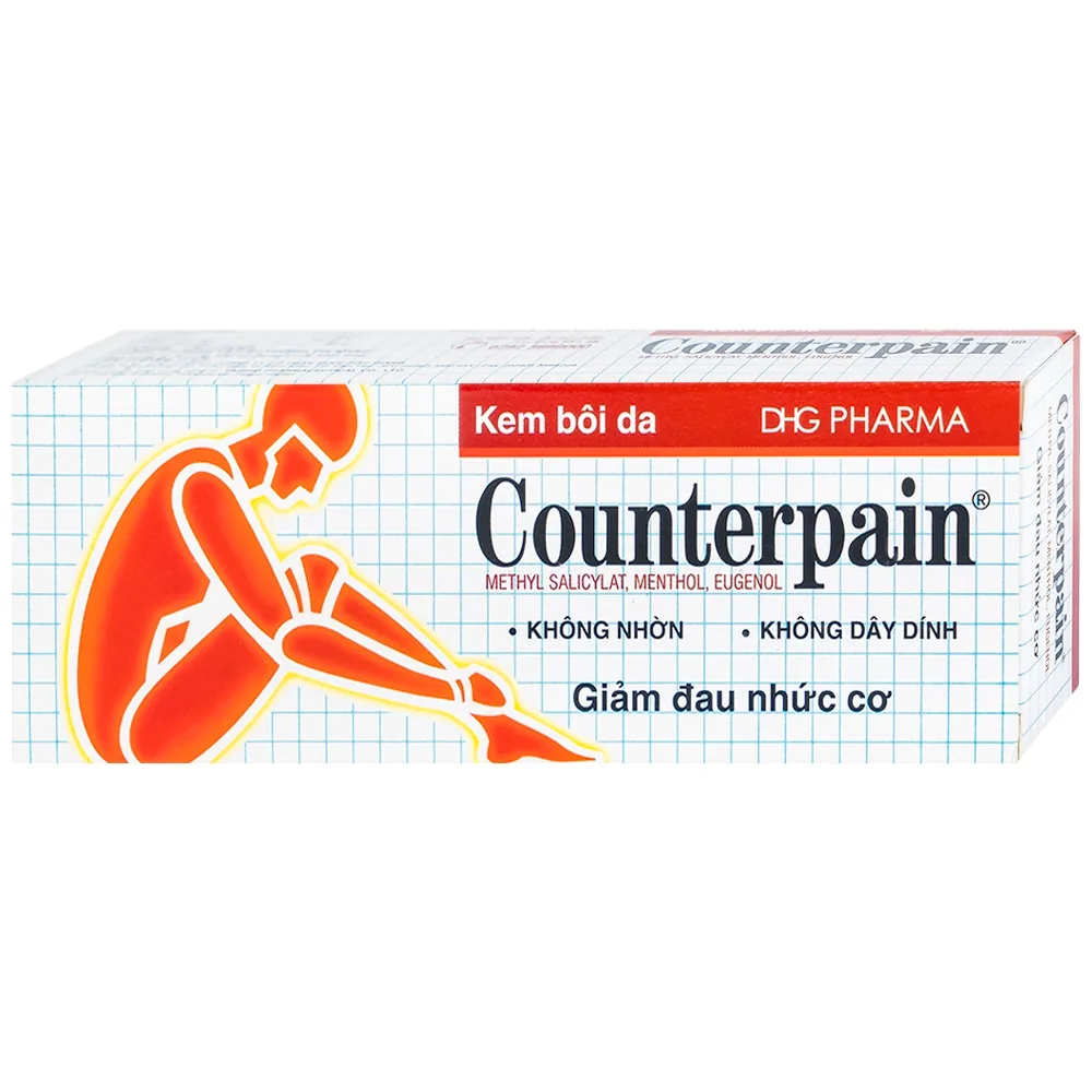 Hình ảnh Kem bôi da Counterpain DHG giảm đau cơ, đau do bệnh thấp khớp, bong gân (30g)
