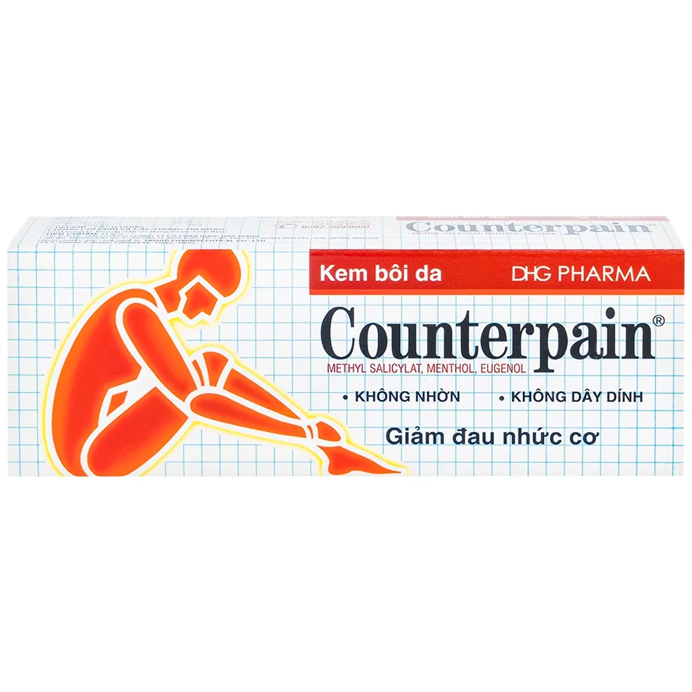 Hình ảnh Kem bôi da Counterpain DHG giảm đau cơ, đau do bệnh thấp khớp, bong gân (30g)