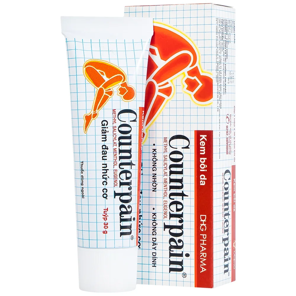 Hình ảnh Kem bôi da Counterpain DHG giảm đau cơ, đau do bệnh thấp khớp, bong gân (30g)