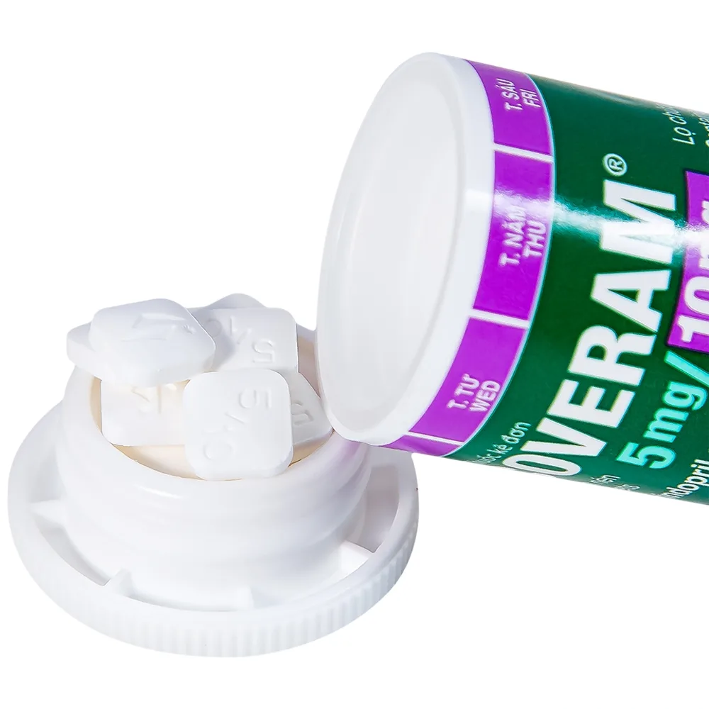 Hình ảnh Thuốc Coveram 5mg/10mg Servier điều trị tăng huyết áp (30 viên)