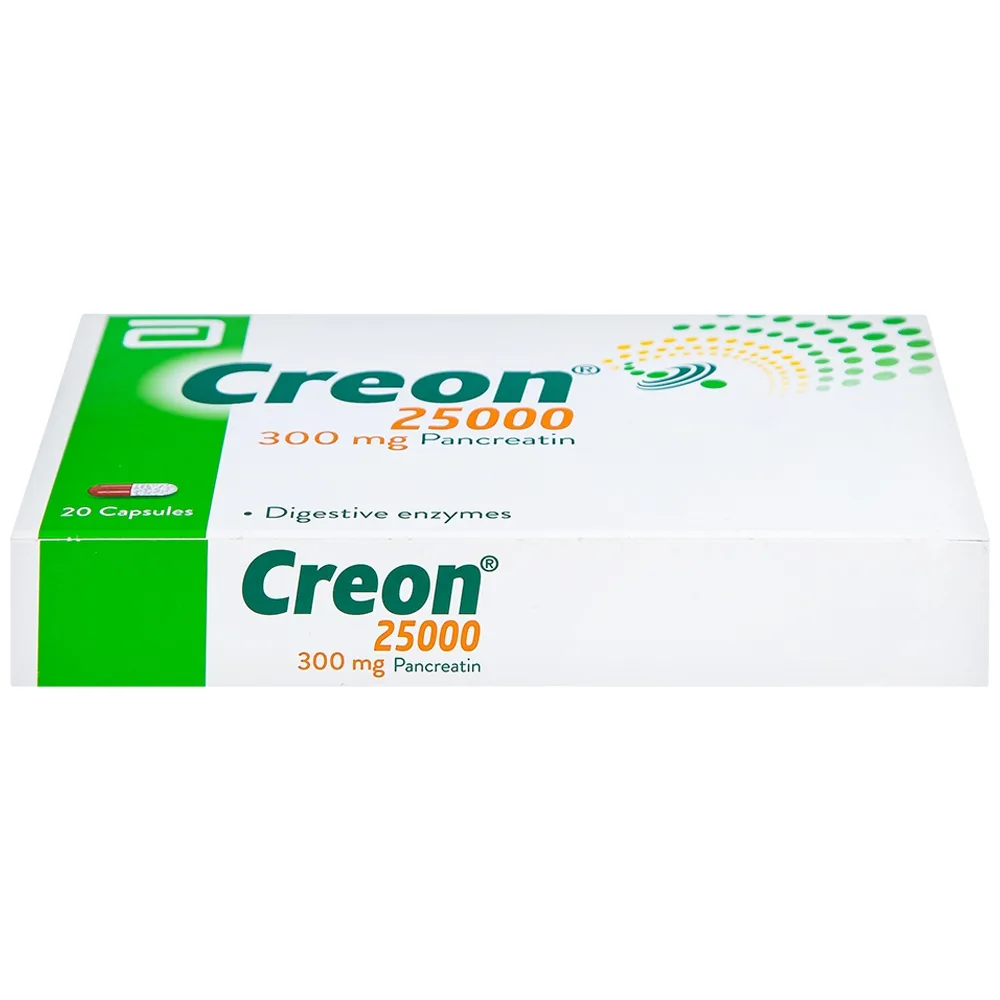 Hình ảnh Thuốc Creon 25000 Abbott điều trị thiểu năng tụy ngoại tiết (20 viên)