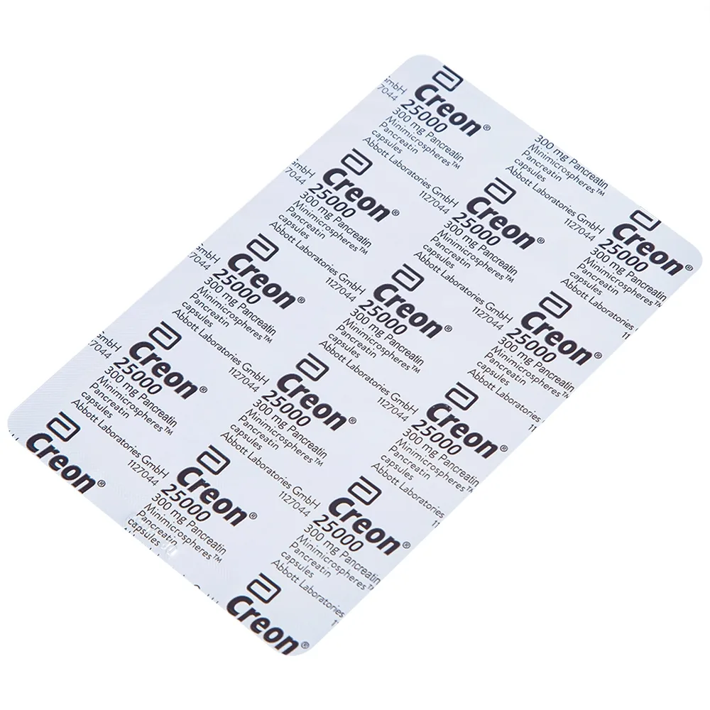 Hình ảnh Thuốc Creon 25000 Abbott điều trị thiểu năng tụy ngoại tiết (20 viên)