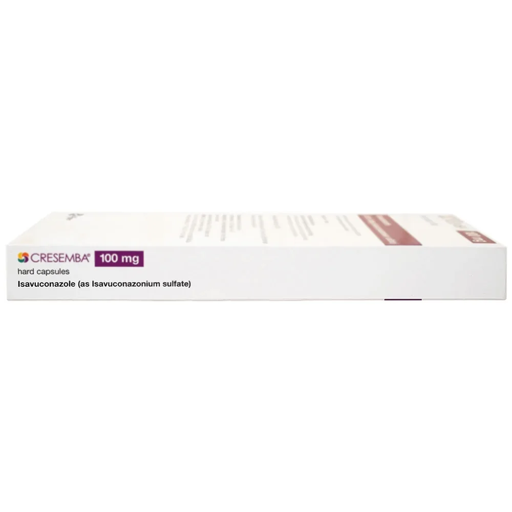 Hình ảnh Thuốc Cresemba 100mg Pfizer điều trị nhiễm nấm Aspergillus xâm lấn và nhiễm nấm Mucorales (2 vỉ x 7 viên)