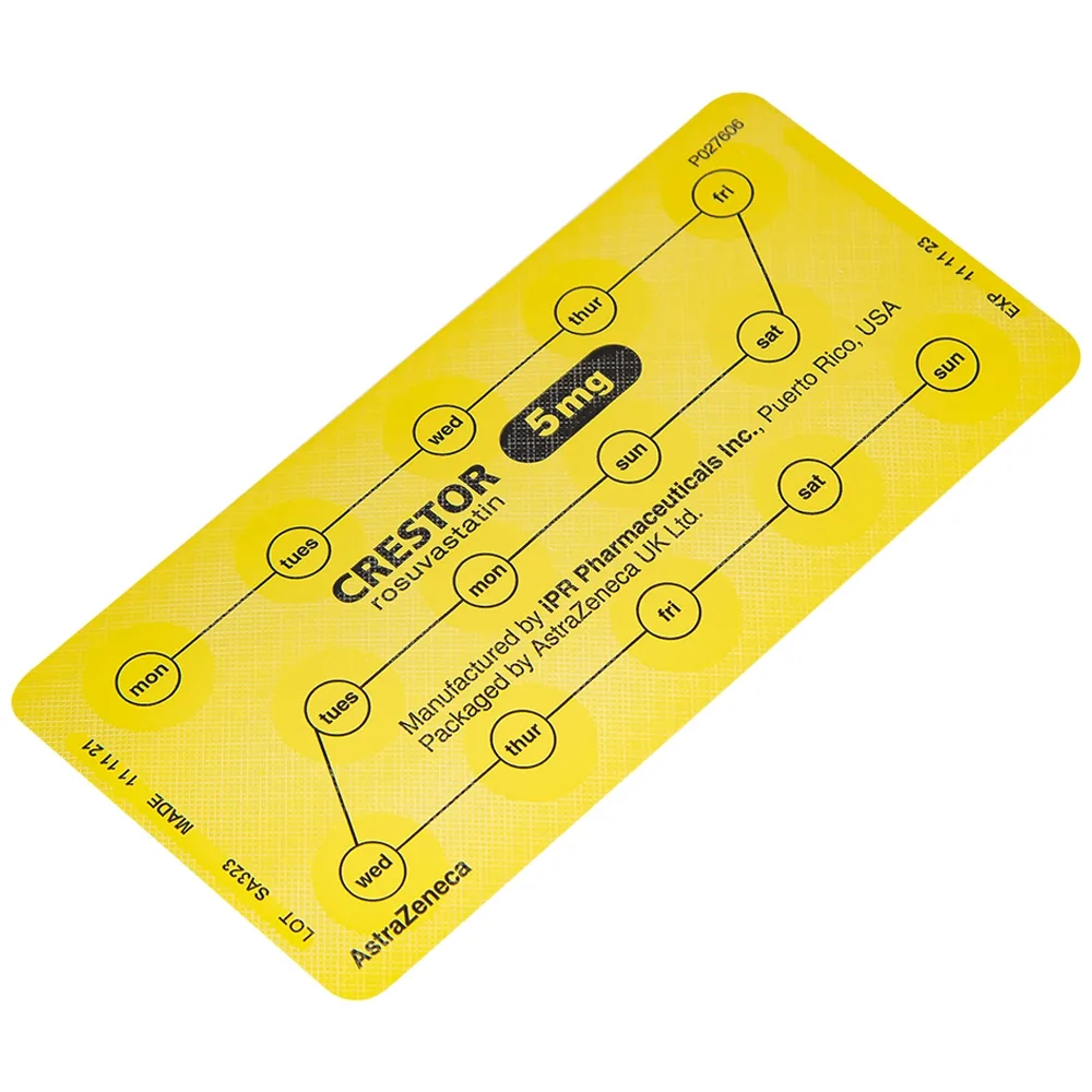Hình ảnh Thuốc Crestor 5mg AstraZeneca điều trị tăng cholesterol máu nguyên phát (2 vỉ x 14 viên)