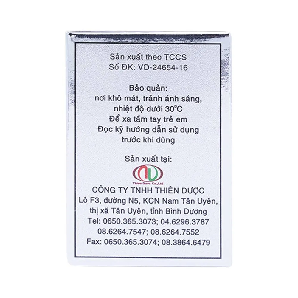 Hình ảnh Thuốc Crila Forte Thiên Dược điều trị phì đại lành tính tuyến tiền liệt, u xơ tử cung (20 viên)