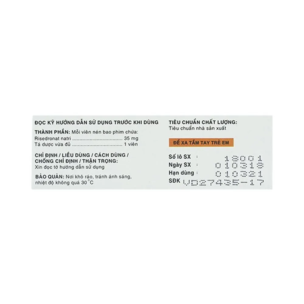 Hình ảnh Thuốc Cruzz-35 Davi Pharm phòng ngừa và điều trị loãng xương (1 vỉ x 4 viên)